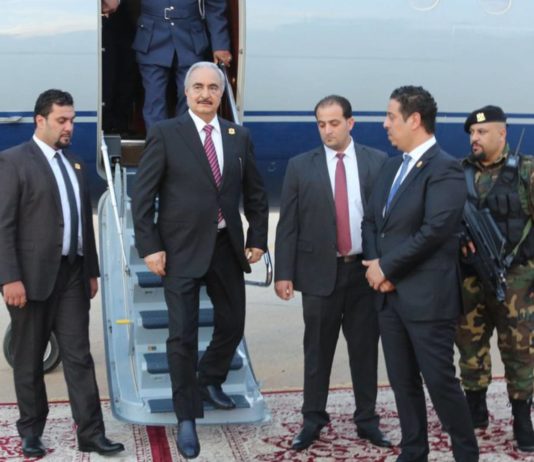 Libya: Marshal Haftar's Plane in Tunisia